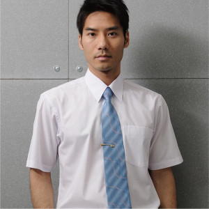 LD-901-1 白色短袖男襯衫