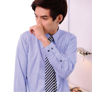 PA-804-3 藍色亮條紋長袖男襯衫（超細纖維）