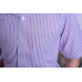 S-59 紫色條紋男襯衫（配色領）（短袖／長袖）