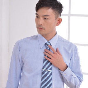 S-04-3 淺藍色長袖男襯衫